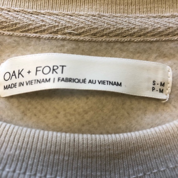 Cream never worn or washed soft nicer sweatshirt, small-medium, 60 cotton, - Picture 5 of 7